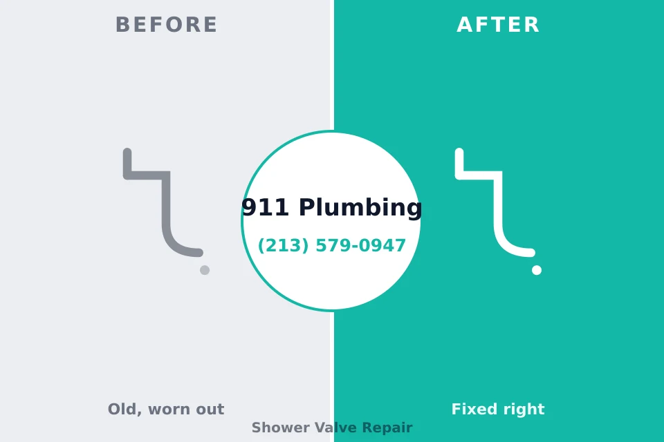 Before and after: plumbing repair Walden, TN